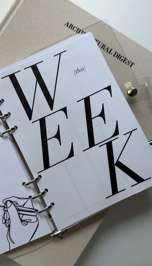 Weekly schedule planner inserts (vertical) | Monday start